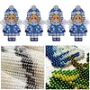 Snow Maiden DIY Cross Stitch Kit 14CT Thread Art Needlework Fridge Magnet 7x11cm tapestrymarket