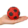 Sports Football Ball Building Kits Creativity Soccer and Cup Building Block Set Mini Collectible Peripheral Bricks Birthday Gift For Teens & Adults (Red and Black soccer)