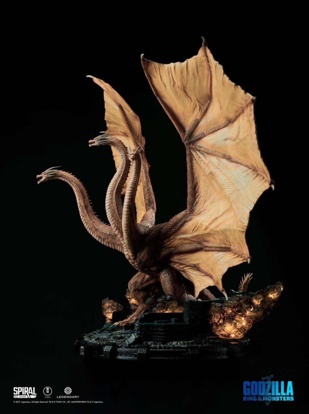 【IN STOCK】Spiral Studio King of the Monsters King Ghidorah statue model GK/Statue
