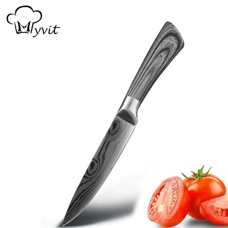 Kitchen Knife Multi-purpose Japanese Knife Stainless Steel Chef Knife Damascus Laser Knife with Handle