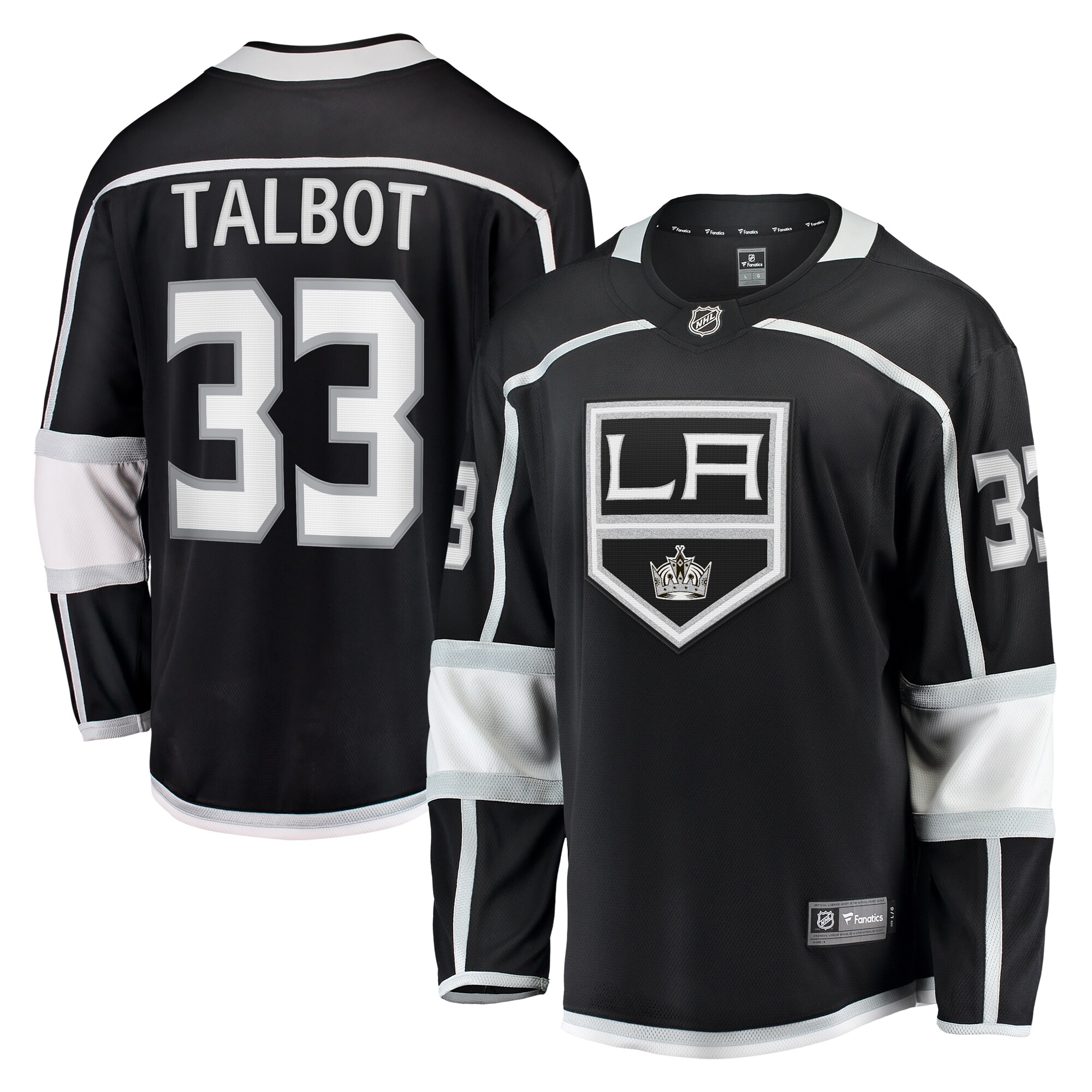 Cam Talbot Los Angeles Kings Fanatics Home Breakaway Jersey &ndash; Black mysite