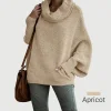 🎉50% OFF🥳Women's Batwing Cowl Neck Sweater with Pockets