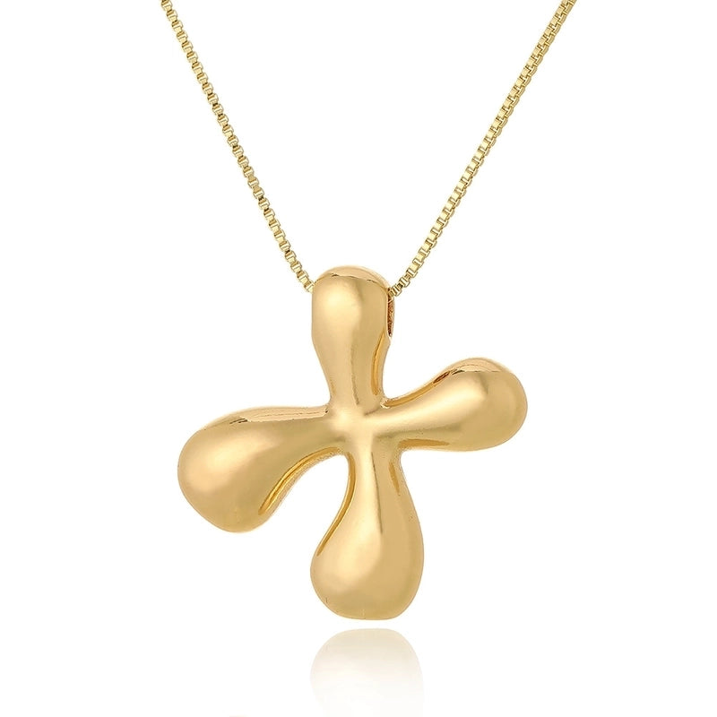 Copper Letter Pendant Necklace