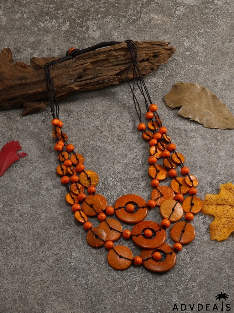 Bead Decor Layered Necklace