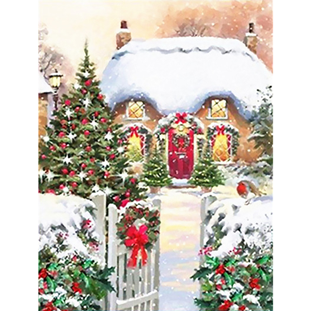 

40*50CM - Square Drill Diamond Painting - Christmas Streetscape, 501 Original