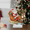 Diamond Painting Acrylic Christmas Santa & Elk Desktop Ornaments
