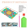 Acrylic Special Shaped Mandala Pattern 5D Diamond Painting Tray Art Craft Decor
