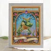 (US Only)Dragon Printed Cross Stitch Kit 40x55cm DIY 14CT Thread Art Needlework Decor