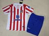 Joyfball 2025/2026 Kids Size Atletico Madrid Home Soccer Jersey 1:1 Thai Quality 