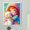 Diamond Painting -DIY Round Drill Snowman and Girl