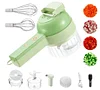 Gatling vegetable cutter new multi-function household slicing artifact Storm electric garlic pounder food supplement handheld cooking machine