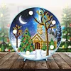 Diamond Painting Christmas Tree House Light Home Decor