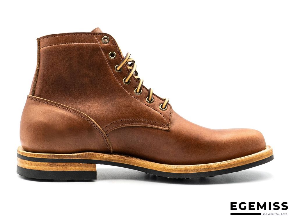 Cow Split Leather Men Boots Comfortable Boots Men Footwear Rubber Ankle Boots Men's Shoes | EGEMISS