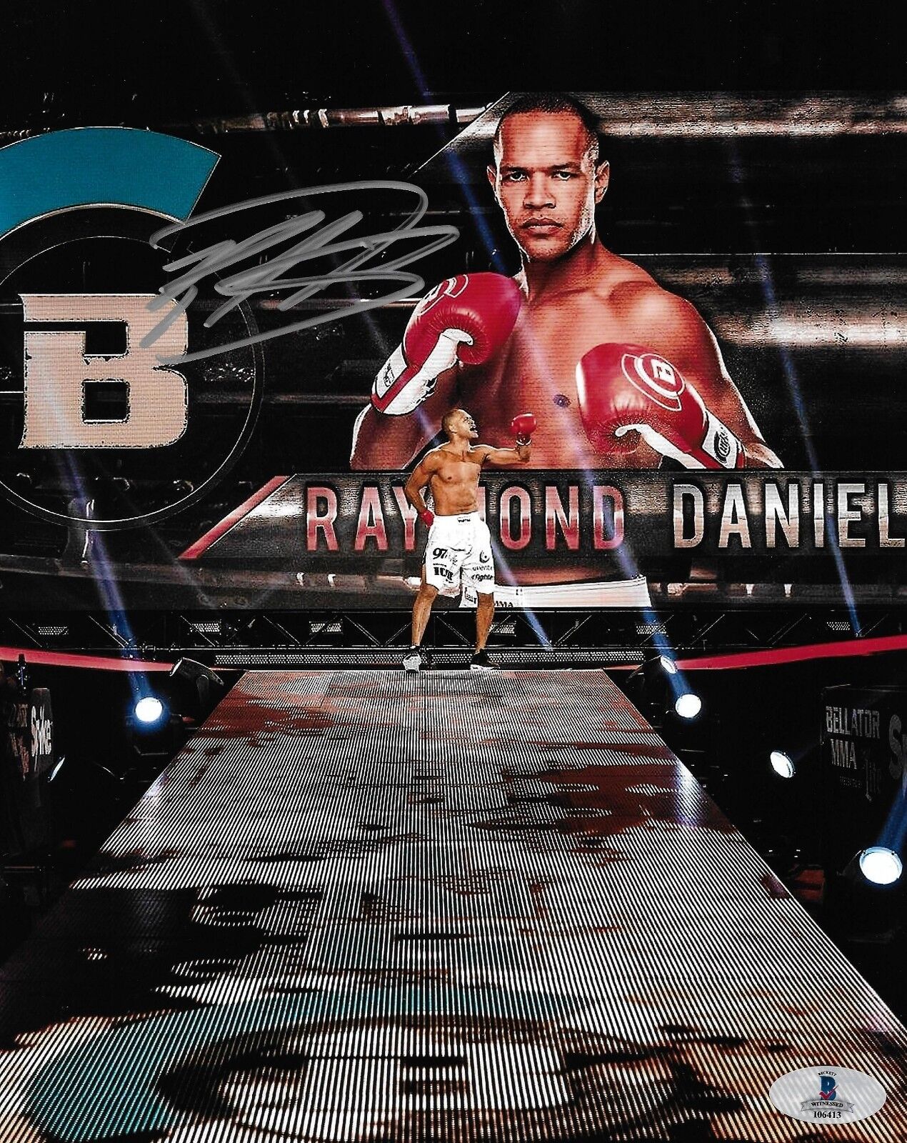 Raymond Daniels Signed 8x10 Photo Poster painting BAS COA Bellator Kickboxing Picture Autograph