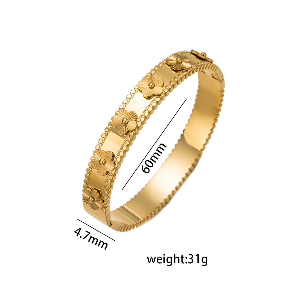 Titanium Steel Electroplating Bangles