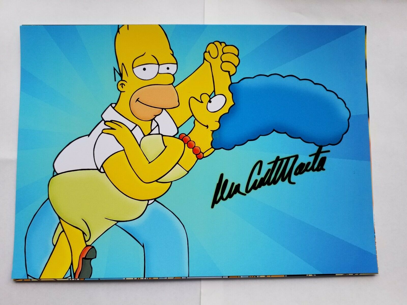 Dan Castellaneta Autographed Authentic Signed 11 3/4 × 8 1/4 Photo Poster painting Homer Simpson