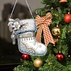 3Pcs DIY Christmas Diamond Painting Acrylic Hanging Pendant