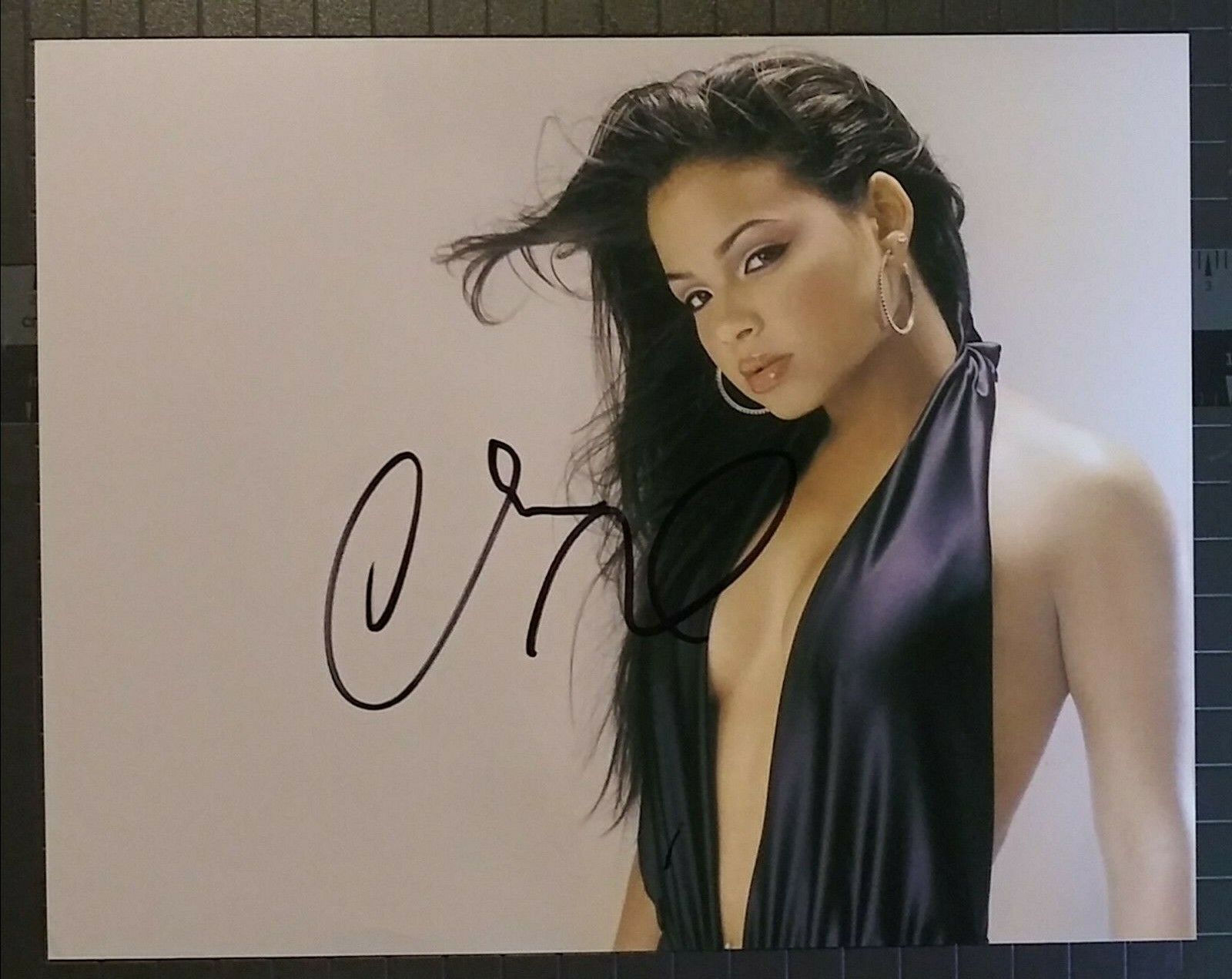 Christina Milian signed 8x10