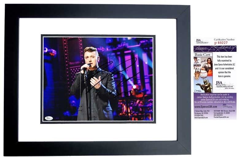 Sam Smith Signed - Autographed SNL Performance 11x14 inch Photo Poster painting FRAMED - JSA COA