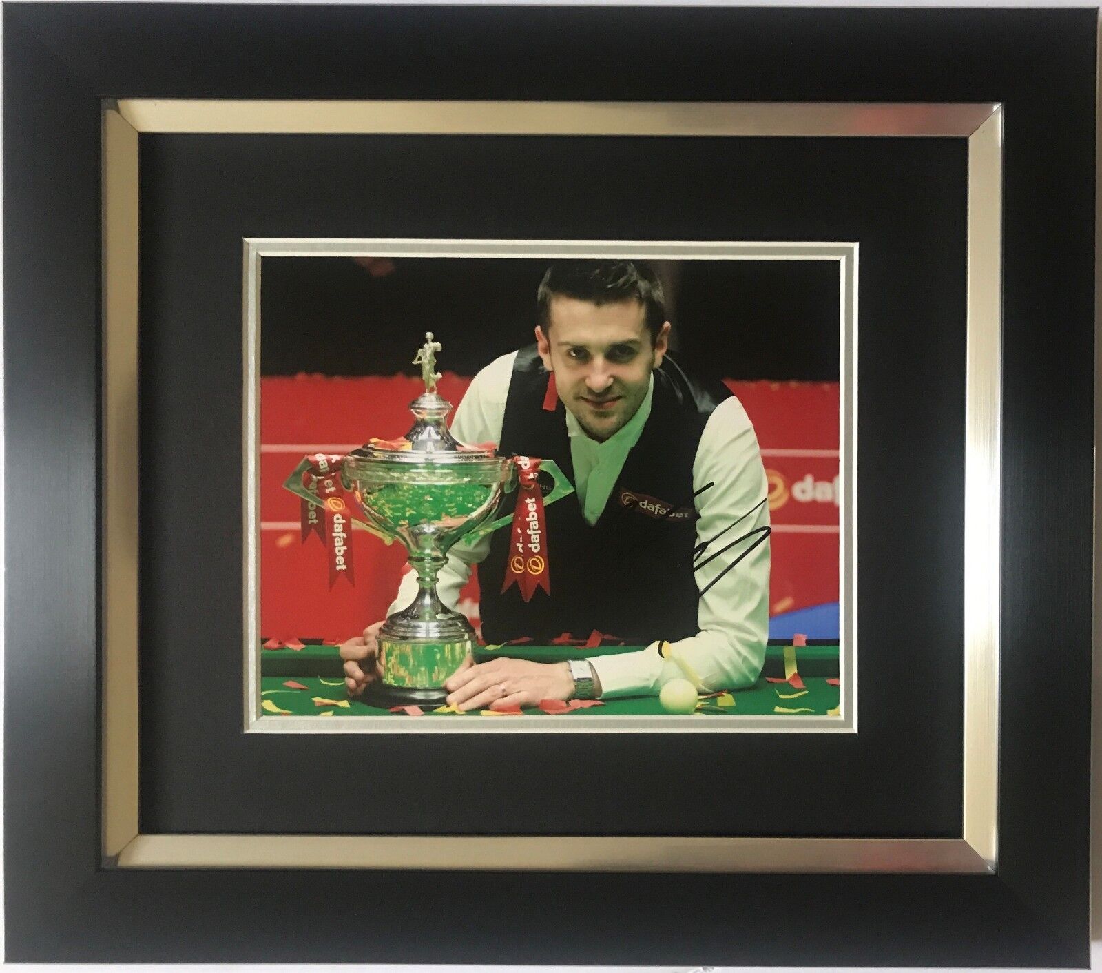 MARK SELBY HAND SIGNED FRAMED Photo Poster painting DISPLAY SNOOKER 1.