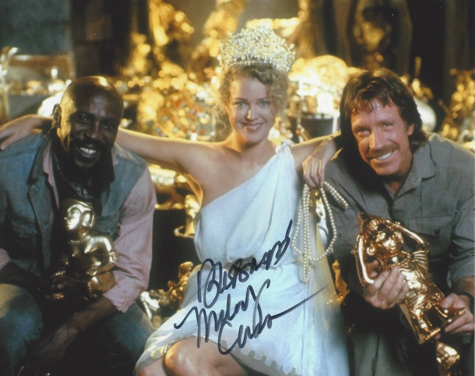 MELODY ANDERSON SIGNED FIREWALKER 8x10 MOVIE Photo Poster painting w/COA CHUCK NORRIS ACTRESS