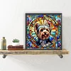 Diamond Painting-DIY Full Round Drill Stained Glass Dog