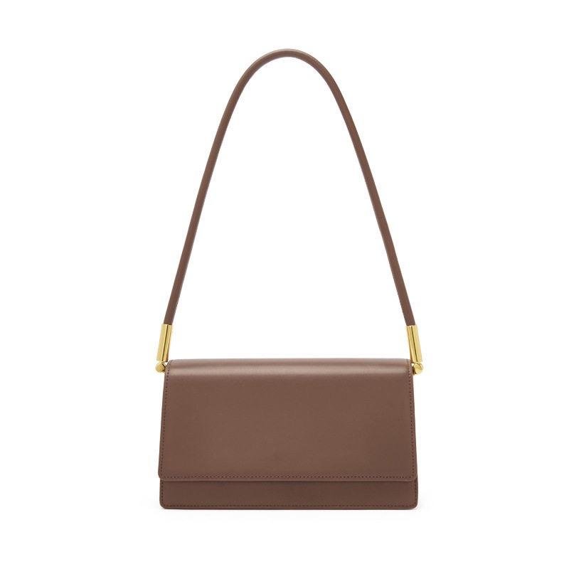 Leather shoulder bag #1001