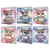6PCS DIY Diamond Art Greeting Cards Congratulations Cards & Gifts (Mouse)