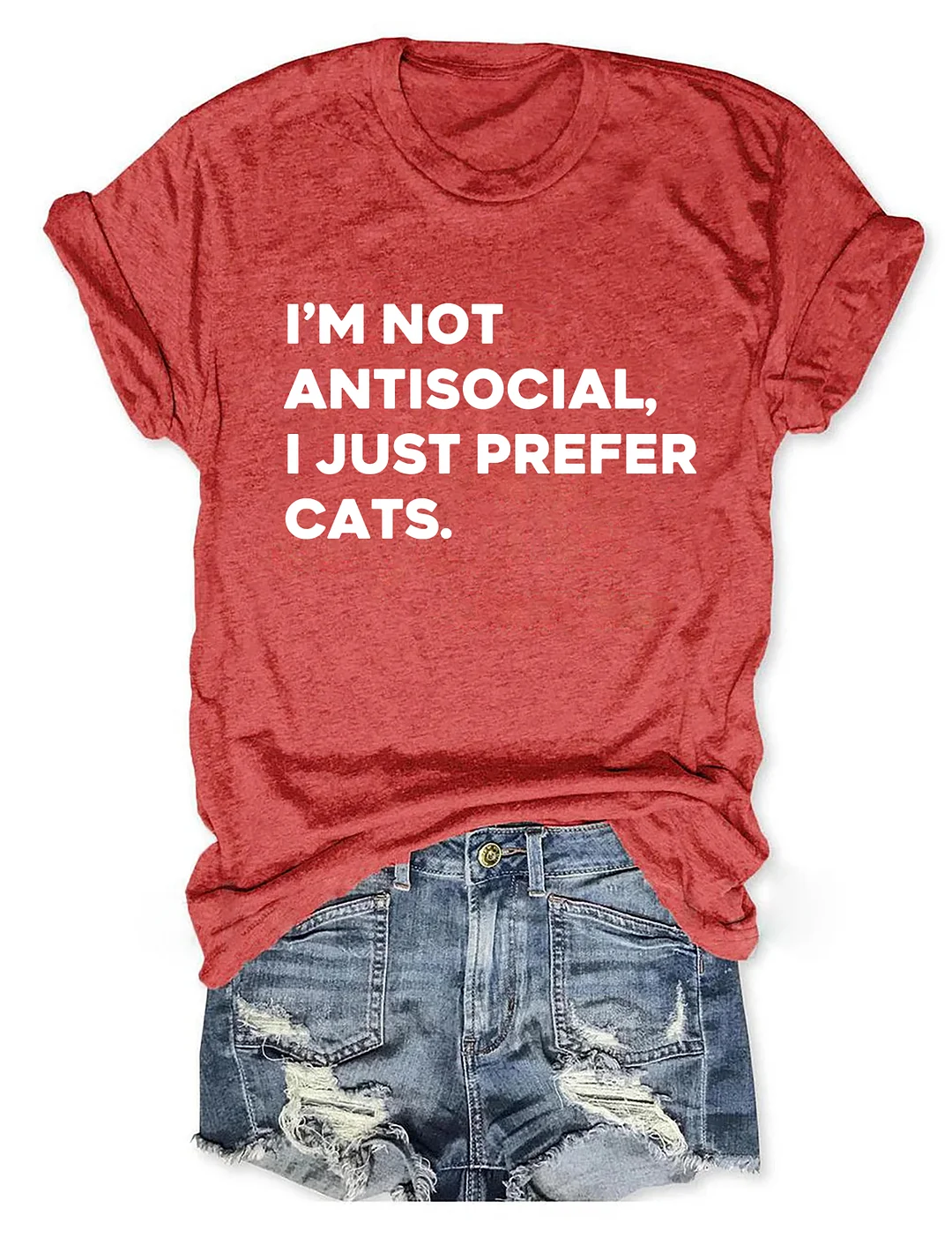I'm Not Antisocial I Just Prefer Cats T-shirt