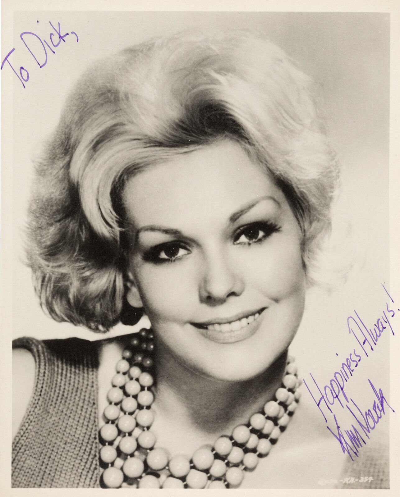 KIM NOVAK Signed Photo Poster paintinggraph - Film Actress - Preprint