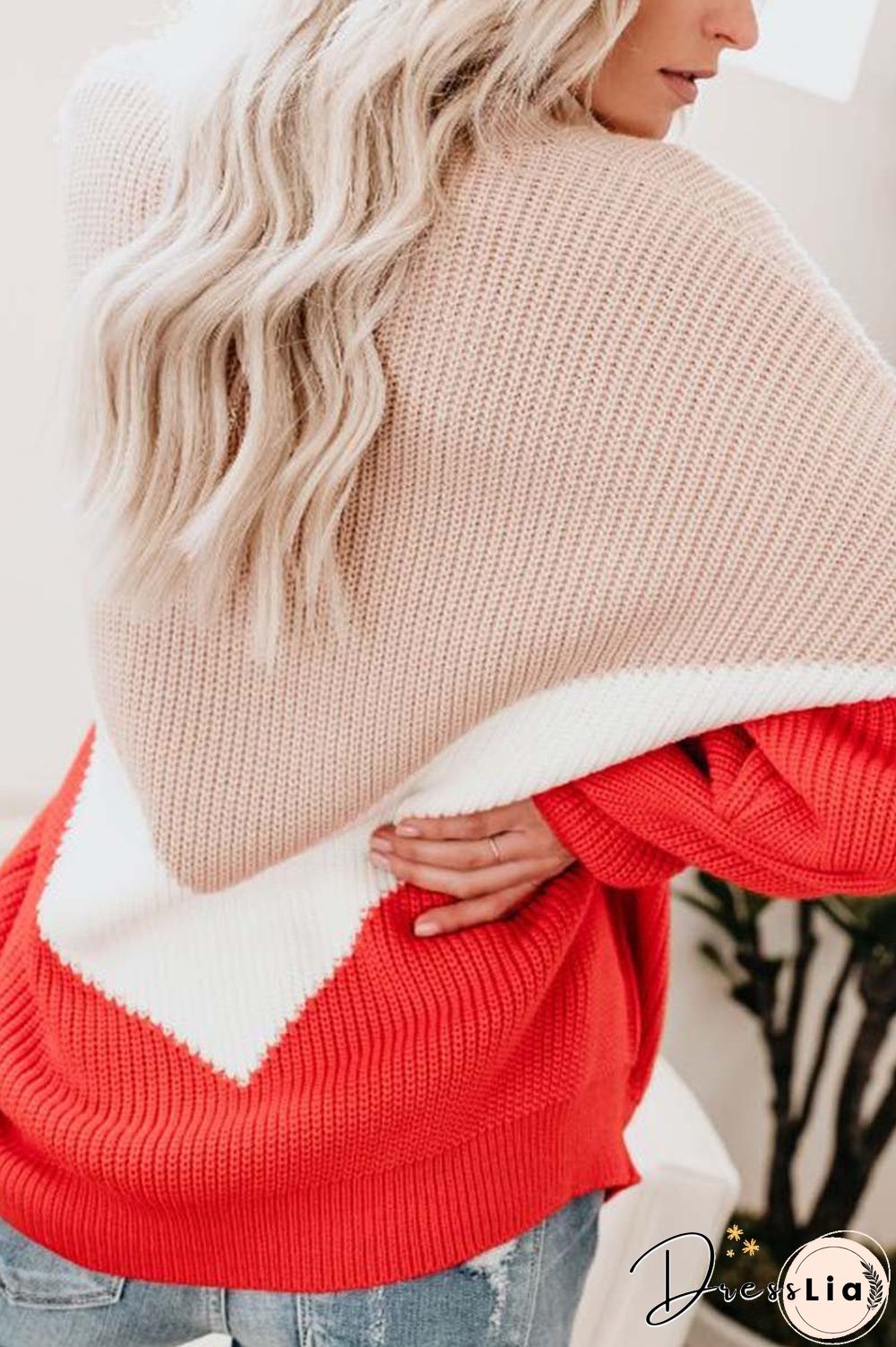 Comfy Loose Stitching Sweater(2 Colors)