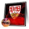 Wasser Fußball VfB Stuttgart - Rund Diamant Malerei - 40*40CM
