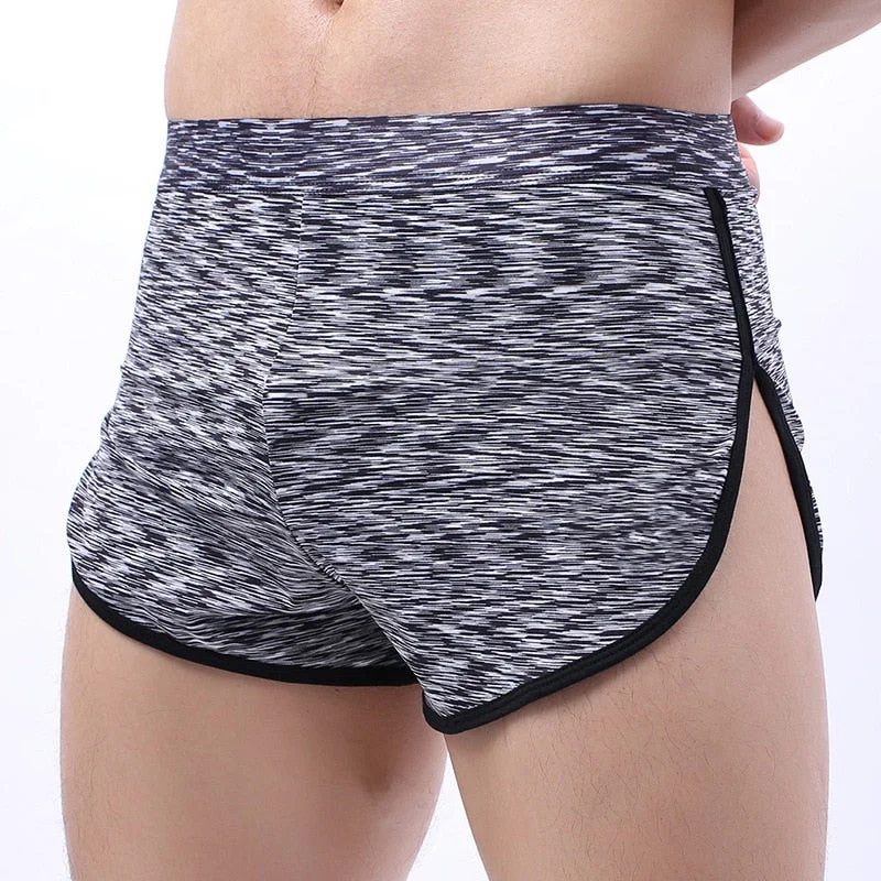 Aonga  Men Underwear Boxers Breathable Arrow Pants Man Panties Middle Waist U Convex Pouch Underpants Male Trunk Cueca Calzoncillo