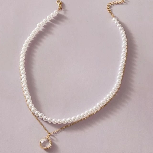 YOY-Trend Elegant Jewelry Wedding Big Pearl Necklace