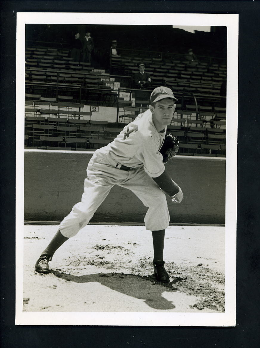 Russ Christopher circa 1940's Press Original Photo Poster painting Philadelphia A's