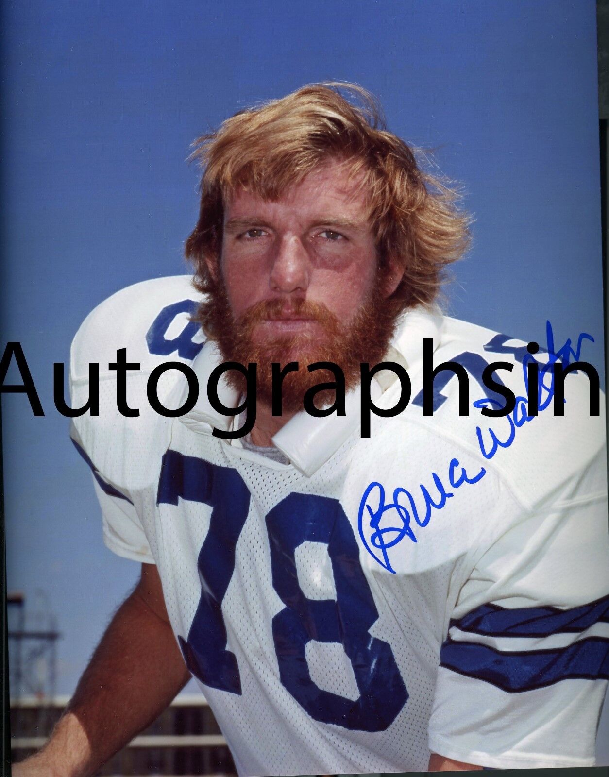 Bruce Walton Autographed 8x10 Dallas Cowboys Private Signing UCLA #1