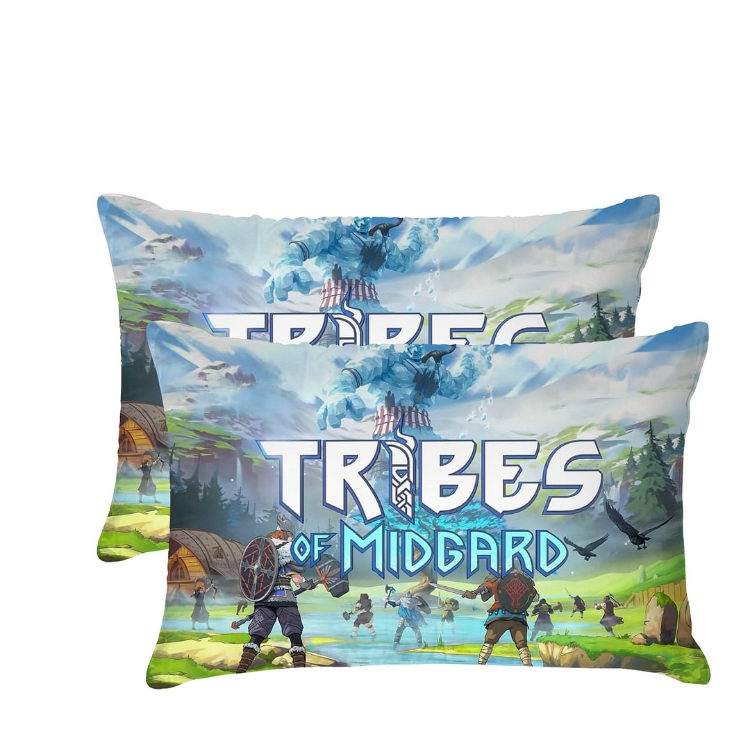 Tribes of Midgard Pillow Case Ultra Soft Home Use Set of 2