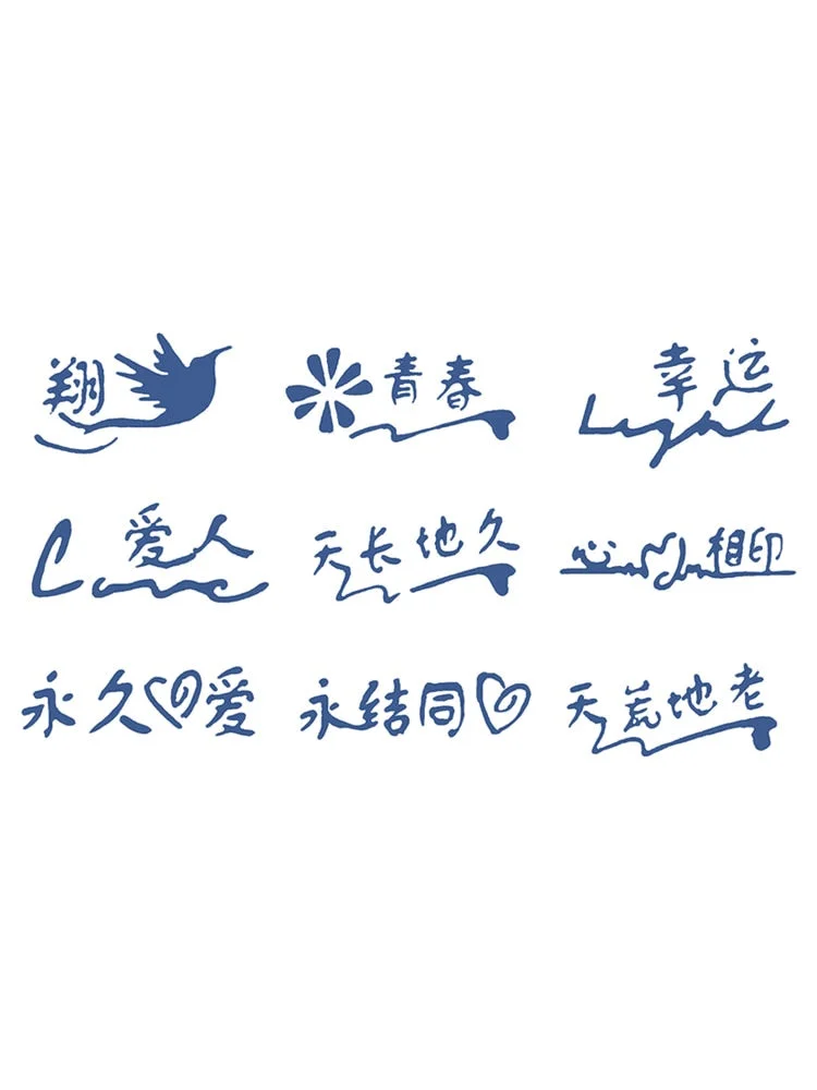 S01-40 herbal tattoo stickers ins wind juice vegetation tattoo simulation stickers durable waterproof men and women