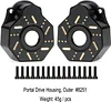 AMK Black TRX4 Brass Weights trx4 Brass diff Cover Brake Disc Portal Axle Housing for 1/10 RC Rock Crawler TRX-4 Defender Bronco 2021 G500 K5 Sport TRX6 LCG Upgrade