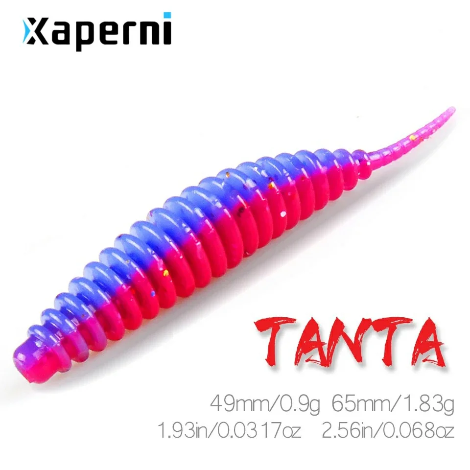 Xaperni Tanta 49mm 65mm Fishing Lure Soft Lure Shad Silicone Baits Wobblers Swimbait Artificial leurre souple