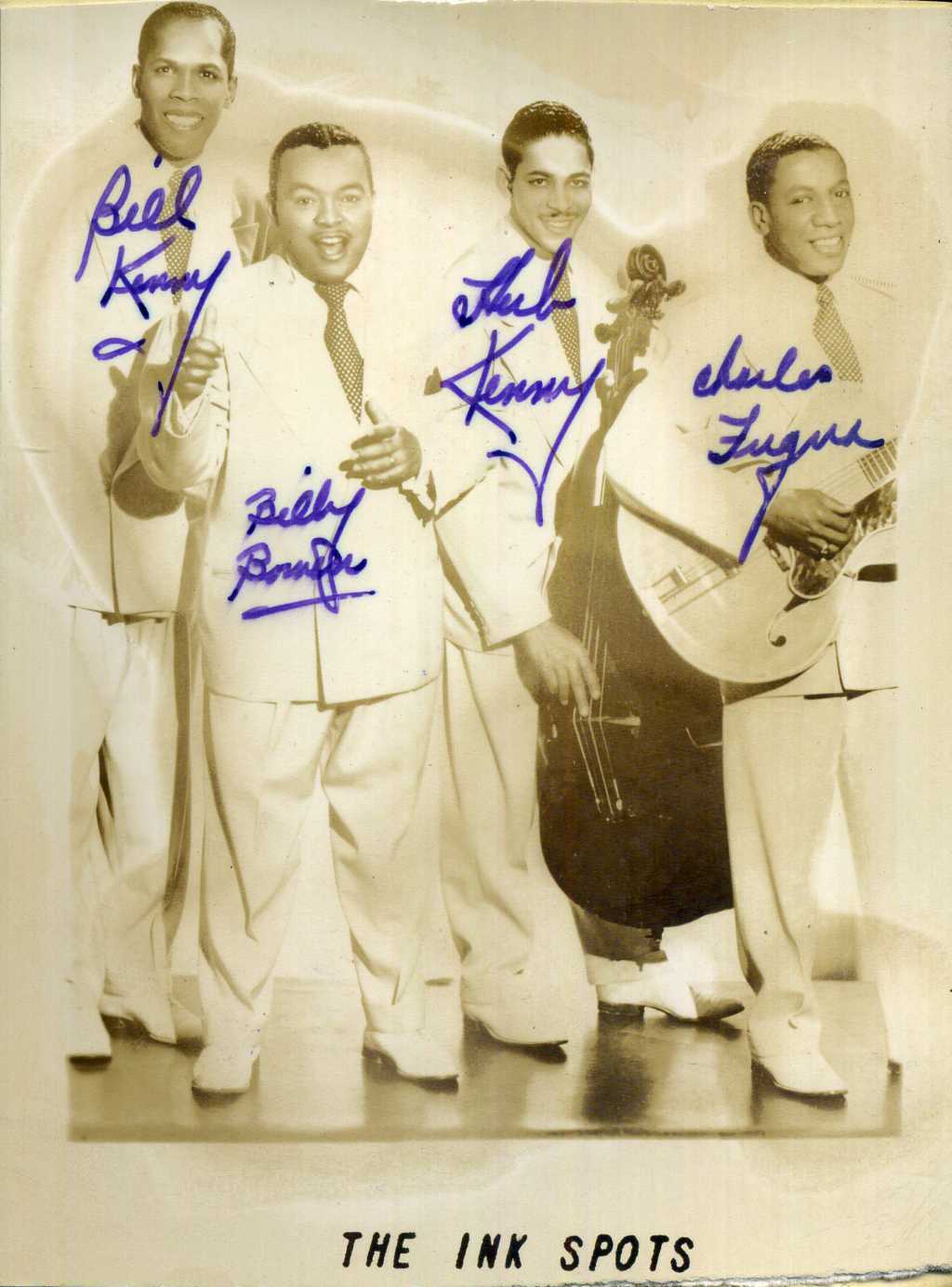 THE INK SPOTS Signed Photo Poster paintinggraph - US Vocal Jazz Group 1934-54 - preprint