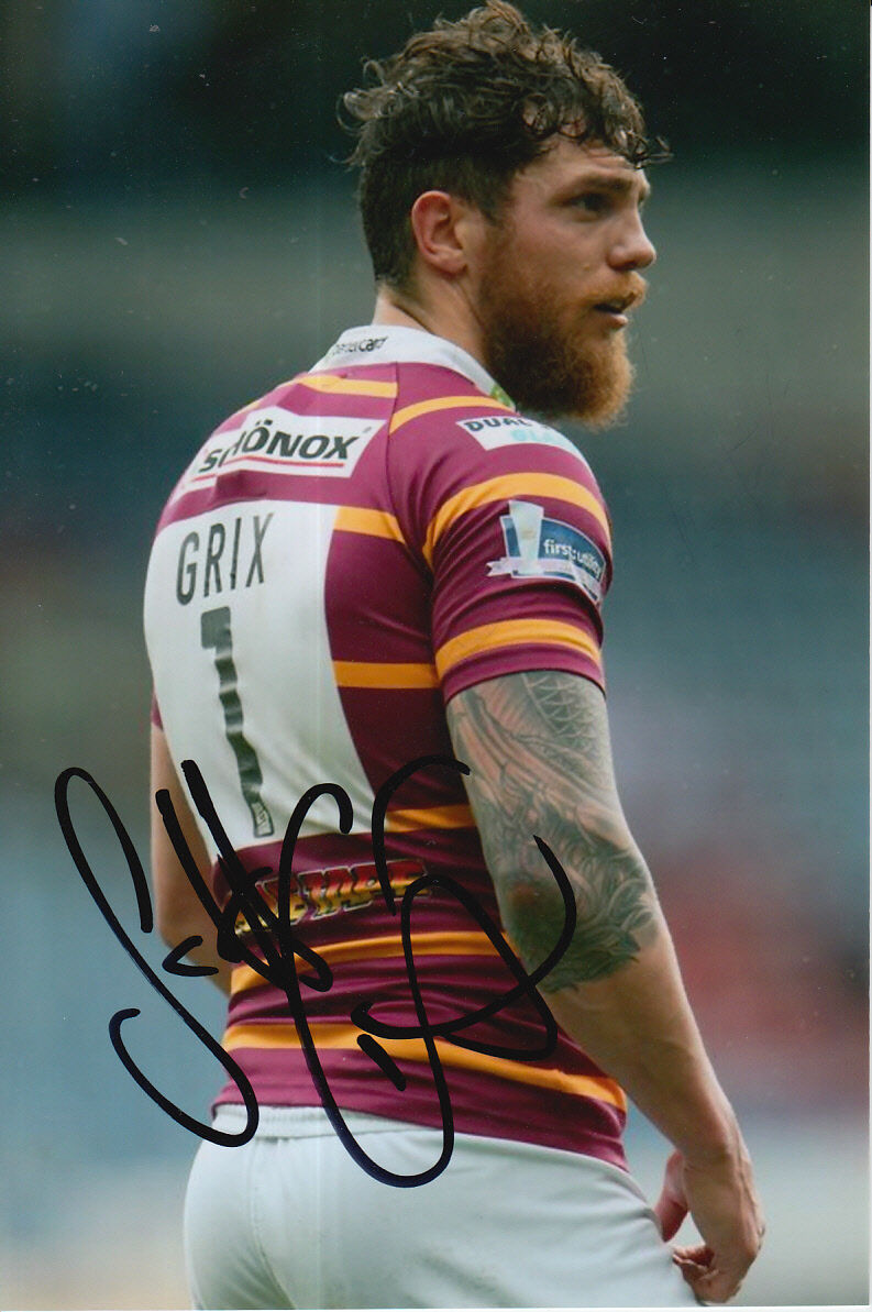 HUDDERSFIELD GIANTS HAND SIGNED SCOTT GRIX 6X4 Photo Poster painting 1.