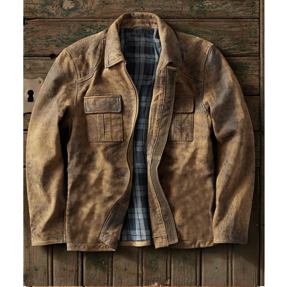 Casual Vintage suede Padded Jacket