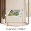 (US Only)Adjustable Height Wooden Embroidery Stand Cross Stitch Embroidery Frame (S)