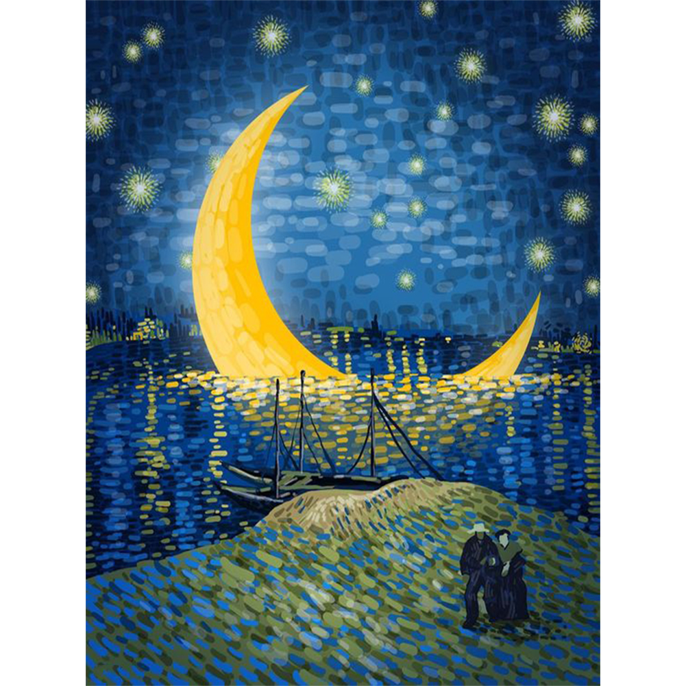 

Night Moon - Round Drill Diamond Painting - 30*40CM, 501 Original