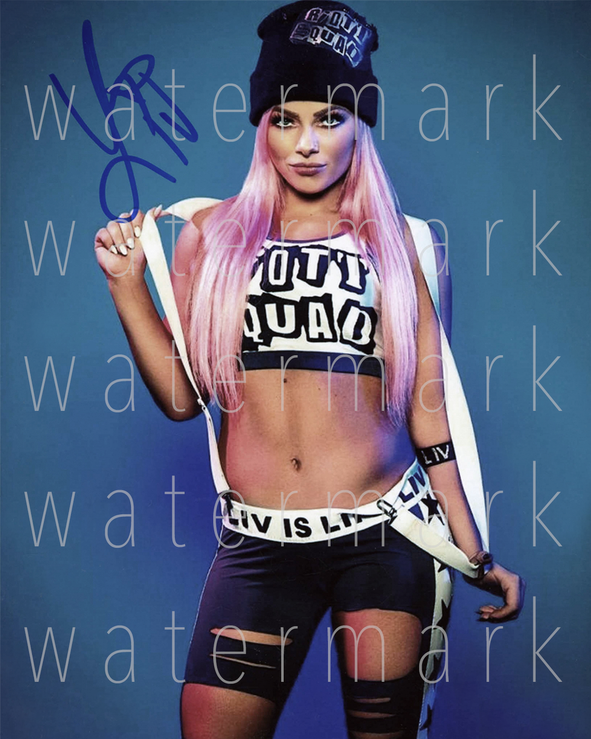 WWE Liv Morgan signed 8x10 sexy 8X10 Photo Poster painting picture poster autograph RP