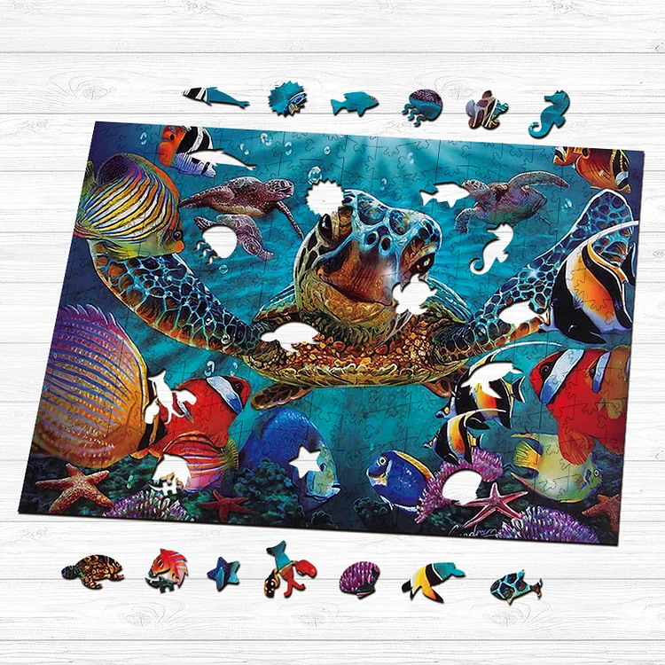 Ericpuzzle™ Ericpuzzle™Fun Under the Sea Wooden Puzzle