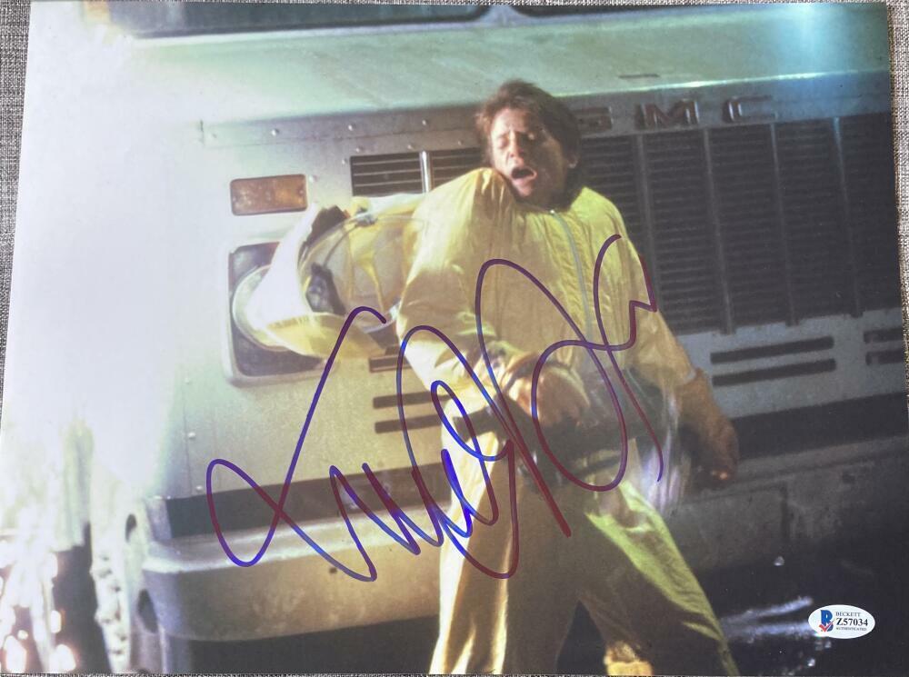 MICHAEL J. FOX SIGNED AUTOGRAPH - BACK TO THE FUTURE RARE 11X14 Photo Poster painting BECKETT 41