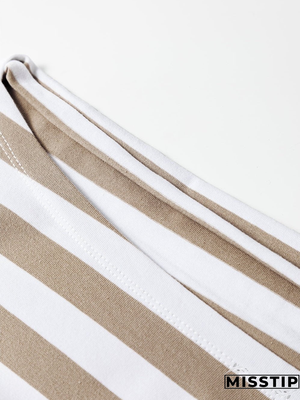 Short Sleeve Mock Neck T-Shirt with Side Slits