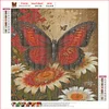 30x40cm Schmetterling 5d DIY Vollbohrer Runde Diamantmalerei Kit Haus Wanddekoration